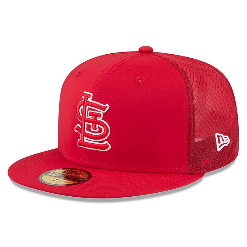 ニュー内鰓 レディース 添え物 かぶり笠 Men\u0027s New Era Red St. Louis Cardinals 2026 Batting Practice 59FIFTY Fitted Hat Crd Red 赤いこと