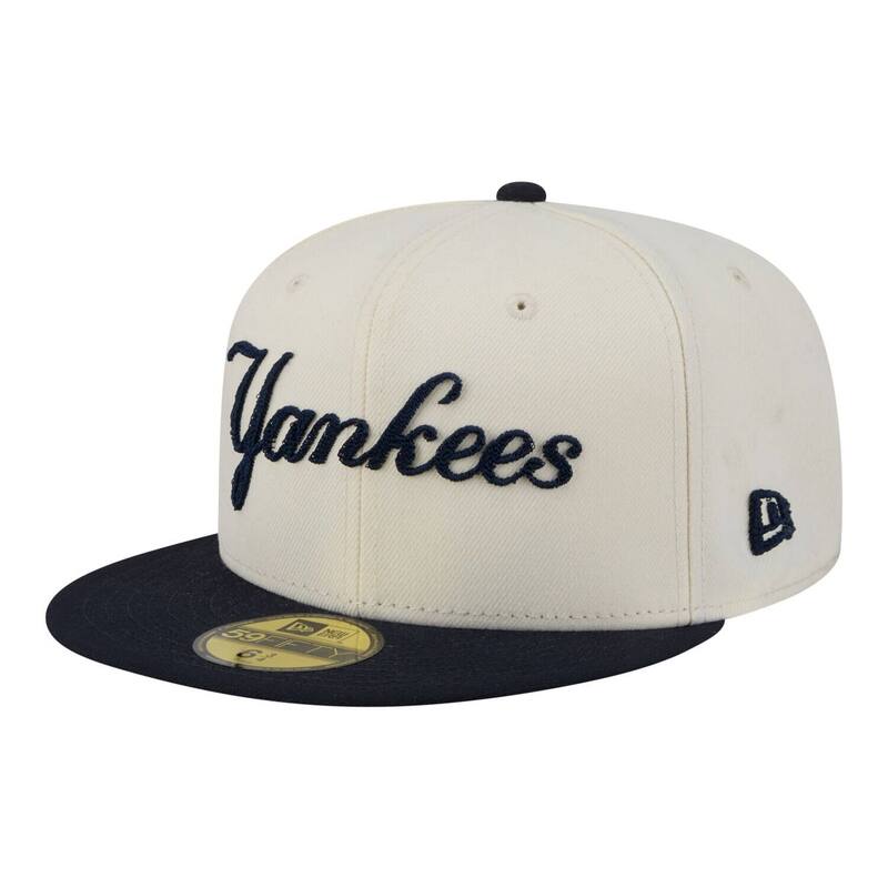 ニュー内鰓 レディース 添え物 かぶり笠 Men\u0027s New Era Cream New York Yankees Two-Tone Stitch 59FIFTY Fitted Hat Ynk Beige ベージュ