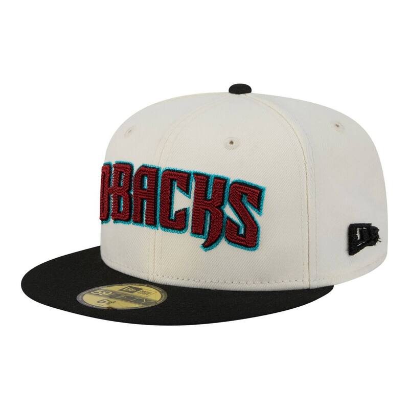 ニュー内鰓 レディース 添え物 かぶり笠 Men\u0027s New Era Cream Arizona Diamondbacks Two-Tone Stitch 59FIFTY Fitted Hat Dbk Beige ベージュ
