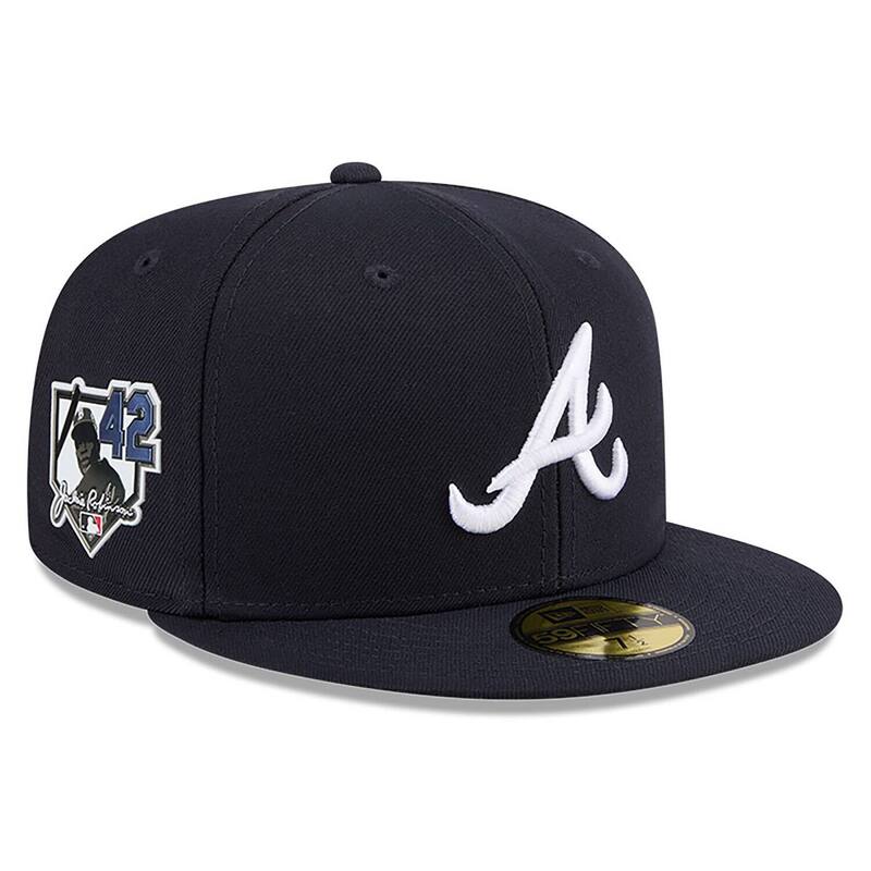 ニュー内鰓 レディース 添え物 かぶり笠 Men\u0027s New Era Navy Atlanta Braves 2026 Jackie Robinson Day 59FIFTY Fitted Hat Brv Navy 米国海軍