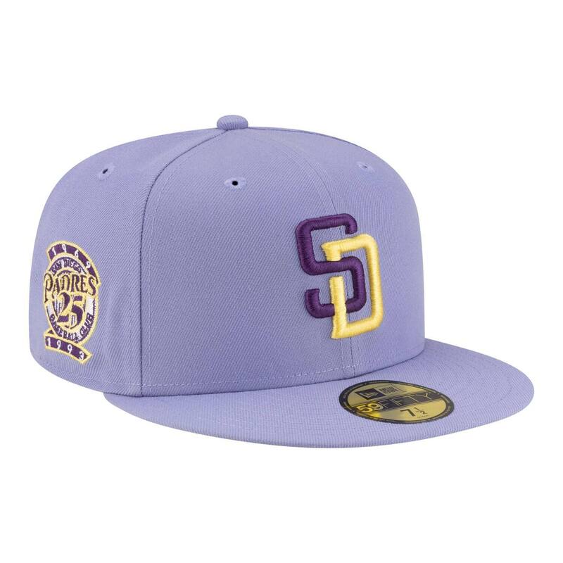 ニュー内鰓 レディース 添え物 かぶり笠 Men\u0027s New Era Light Purple San Diego Padres Lavender Bloom 59FIFTY Fitted Hat Pad Lt Pur パープル