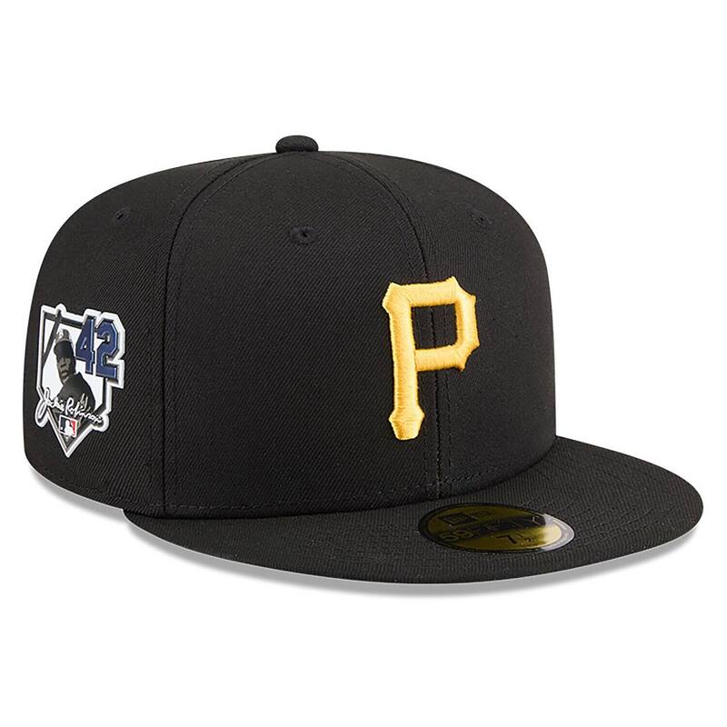 ニュー内鰓 レディース 添え物 かぶり笠 Men\u0027s New Era Black Pittsburgh Pirates 2026 Jackie Robinson Day 59FIFTY Fitted Hat Pir Black 黒いこと