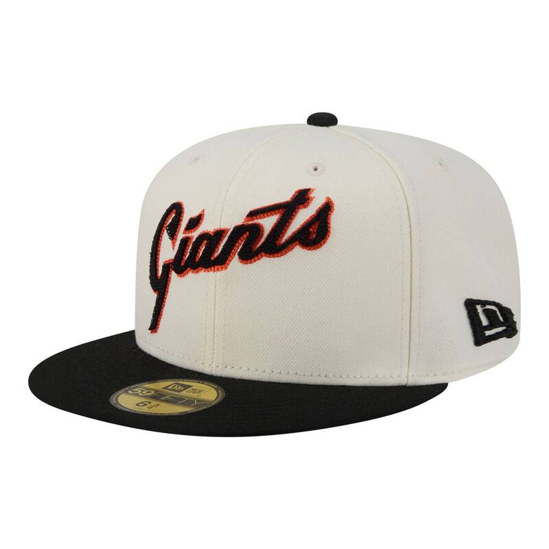 ニュー内鰓 レディース 添え物 かぶり笠 Men\u0027s New Era Cream San Francisco Giants Two-Tone Stitch 59FIFTY Fitted Hat Gnt Beige ベージュ