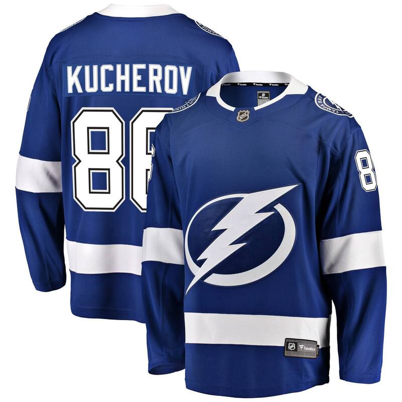 ファナティクス レディース トップス プルオーバー プルオーバー Men\u0027s Fanatics Nikita Kucherov Blue Tampa Bay Lightning Home Breakaway Player Jersey Lgh Blue 青色
