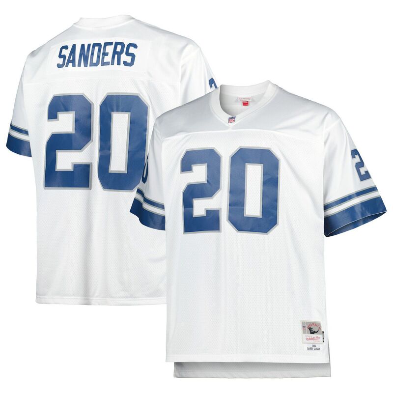 ミッチェル\u0026ネス レディース トップス プルオーバー トール プルオーバー Men\u0027s Mitchell \u0026 Ness Barry Sanders White Detroit Lions Big \u0026 Tall 1996 Retired Playereplica Jersey Lns White 白いこと