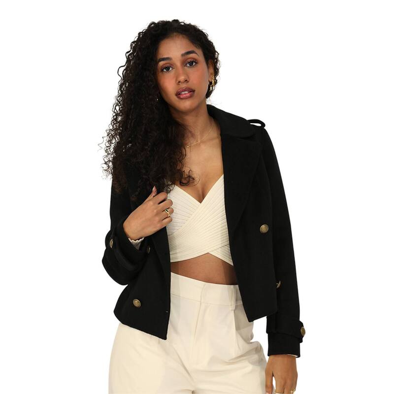 ベルアンドブルーム レディース アウター 上衣・上衣 厚地の外套 Belle \u0026 Bloom Better Off Military Peacoat Black 黒いこと