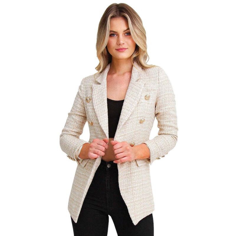 ベルアンドブルーム レディース アウター 上衣・上衣 ツィード スポーツジャケット Belle \u0026 Bloom Princess Polina Tweed Blazer Beige Marle ベージュ