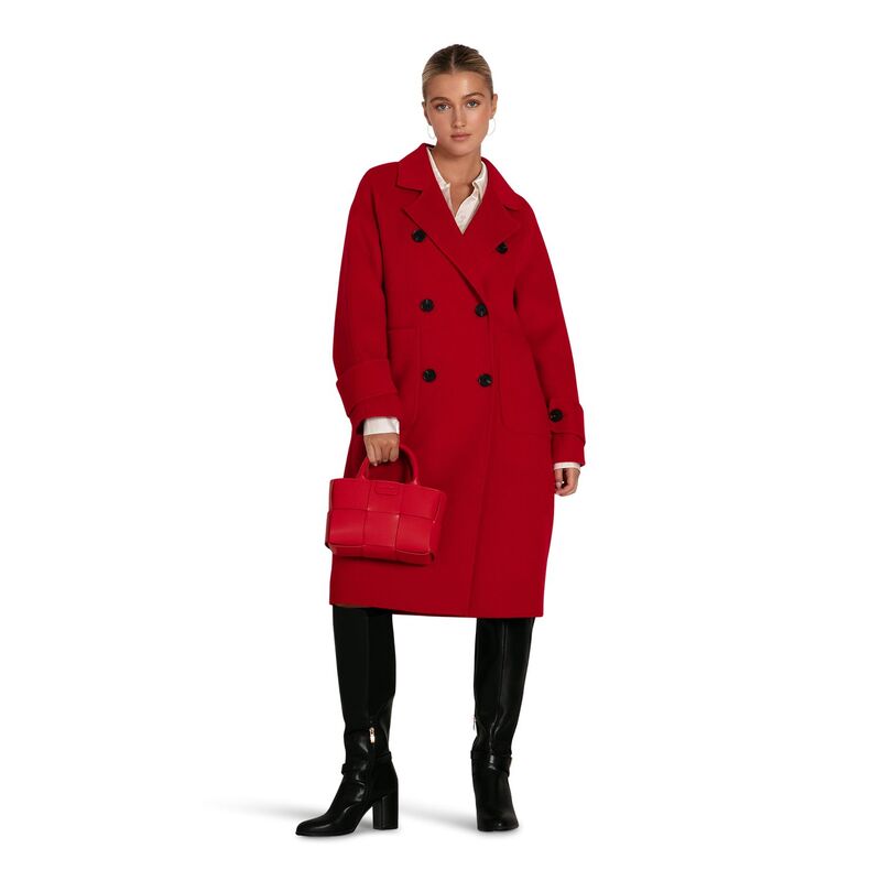 ベルアンドブルーム レディース アウター 上衣・上衣 羊毛 厚地の外套 Belle \u0026 Bloom Rumour Has It Oversized Wool Blend Coat Red 赤いこと