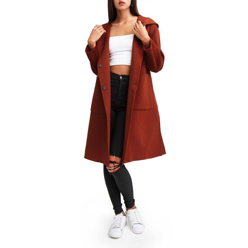 ベルアンドブルーム レディース アウター 上衣・上衣 羊毛 厚地の外套 Belle \u0026 Bloom Walk This Way Wool Blend Oversized Coat Caramel