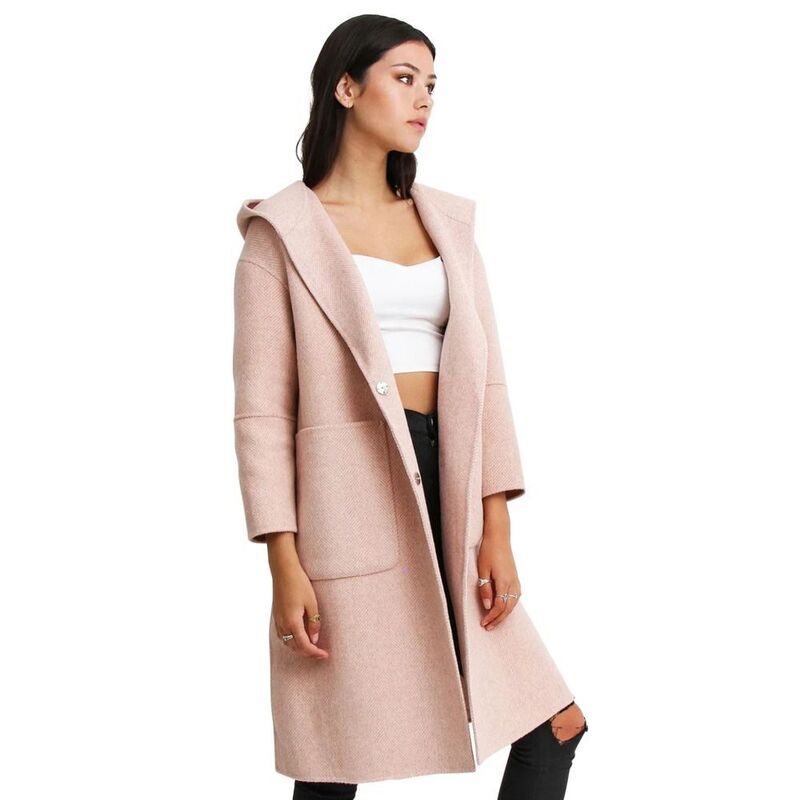 ベルアンドブルーム レディース アウター 上衣・上衣 羊毛 厚地の外套 Belle \u0026 Bloom Walk This Way Wool Blend Oversized Coat Pink サクラ色