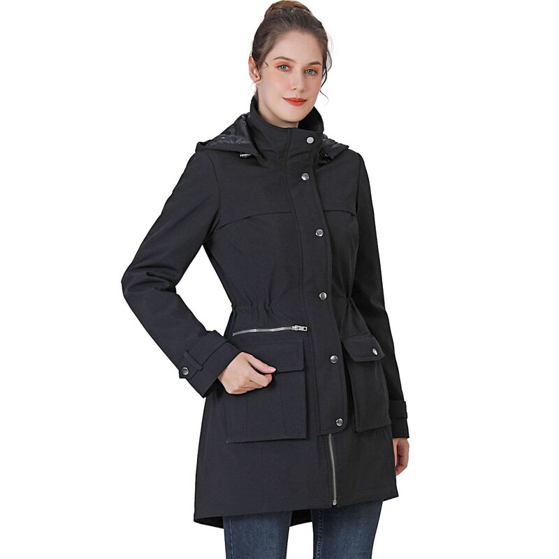 ビージーエスディー レディース アウター 上衣・上衣 パーカー 厚地の外套 Women\u0027s Bgsd Amelia Waterproof Hooded Zip-out Lined Parka Coat Black 黒いこと