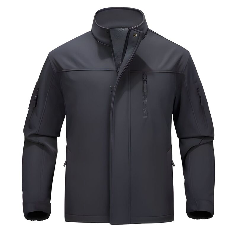 メガリテイラー レディース アウター 上衣・上衣 フリース MegaRetailer Men ’ s Hiking Softshell Jacket Windproof Water-Resistant with Fleece Black 黒いこと