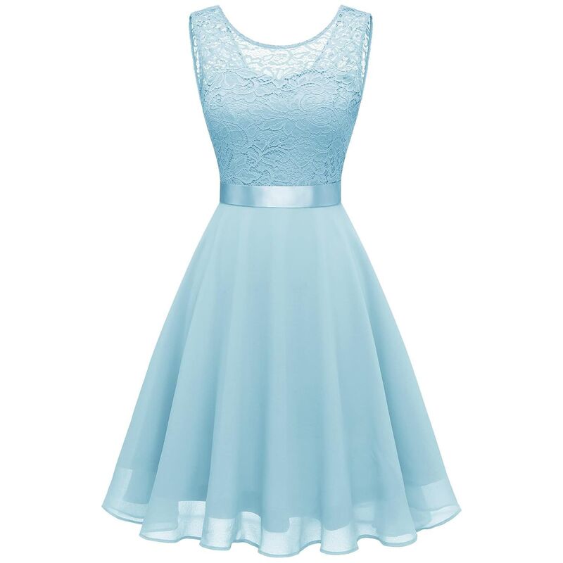 メガリテイラー レディース トップス 衣装 ノースリーブ MegaRetailer Elegant Sleeveless Flowy Prom Party Dress Multicolor マルチ色合い