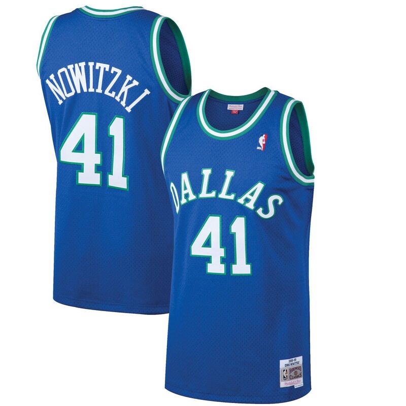 ミッチェル\u0026ネス レディース トップス プルオーバー プルオーバー Men\u0027s Mitchell \u0026 Ness Dirk Nowitzki Blue Dallas Mavericks Hardwood Classicswingman Jersey Mav Blue 青色