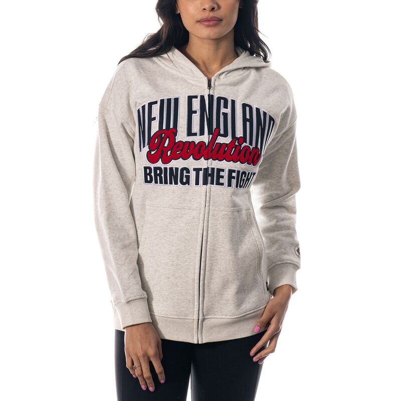 ザワイルドコレクティブ レディース アウター 上衣・上衣 パーカー Women\u0027s The Wild Collective Gray New England Revolution Chenille Full-Zip Hoodie Ner Grey 薄墨色