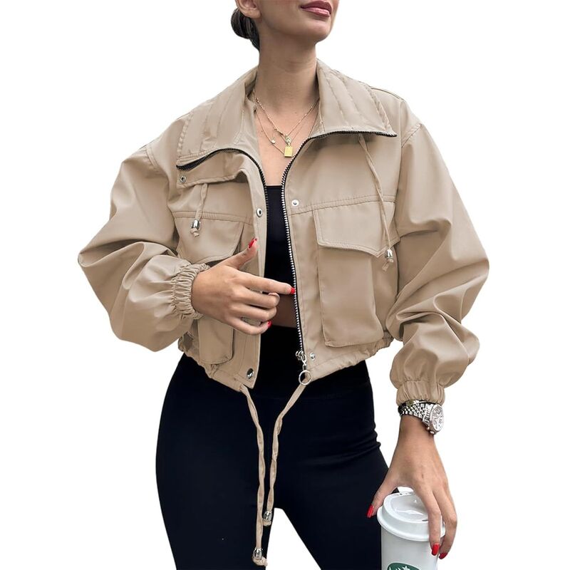 メガリテイラー レディース アウター ジャケット・ブルゾン クロップド MegaRetailer Women's Zip-Up Cropped Utility Jacket Multicolor マルチカラー｜ReVida 店 31,720円