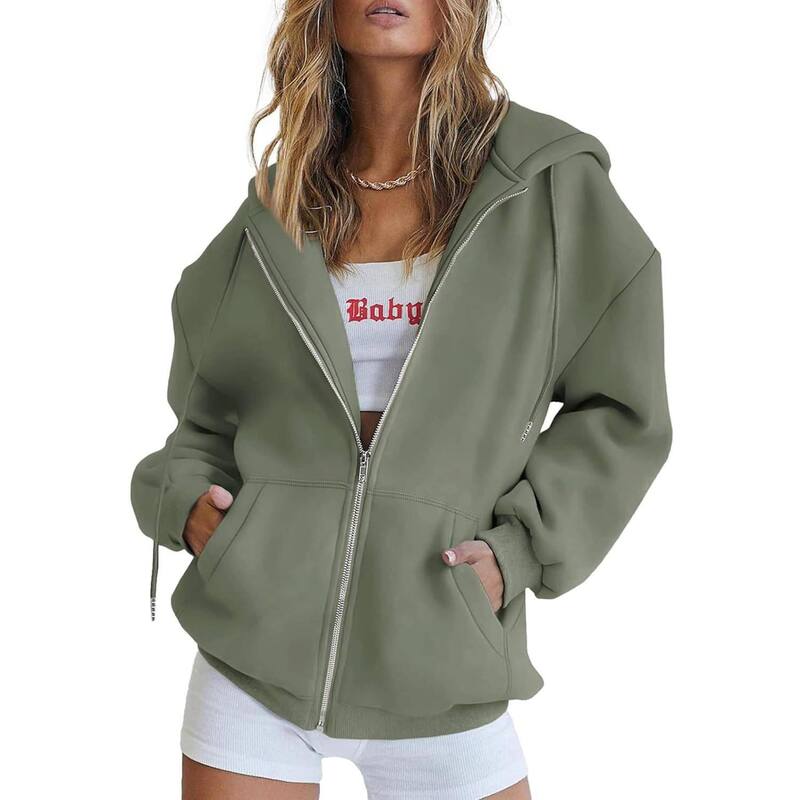 メガリテイラー レディース トップス プルオーバー パーカー MegaRetailer Women ’ s Y2K Zip-Up Hoodie Multicolor マルチ色合い
