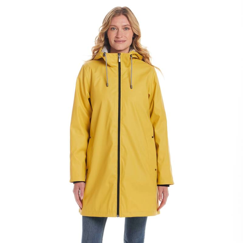 ウェザーキャスト レディース アウター ジャケット・ブルゾン Women's Weathercast Water-Resistant Hooded Rain Jacket Mornin Sun｜ReVida 店