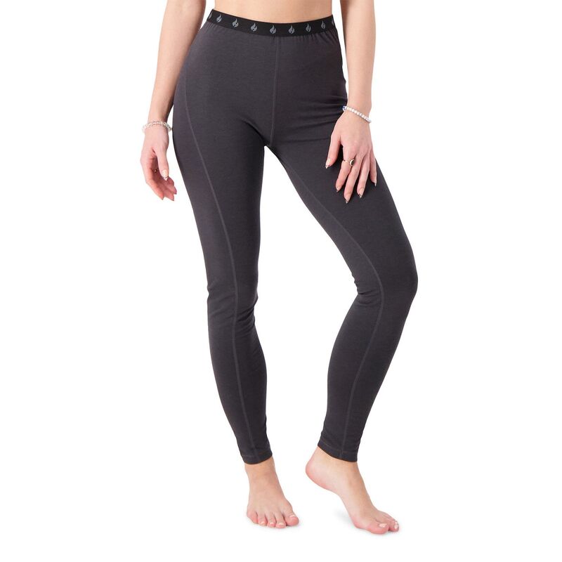 ヒートホルダーズ レディース ボトムス 心地よいズボン下 Women\u0027s Heat Holders Ceramic-Infused Base Layer Pants Charcoal 濃灰色