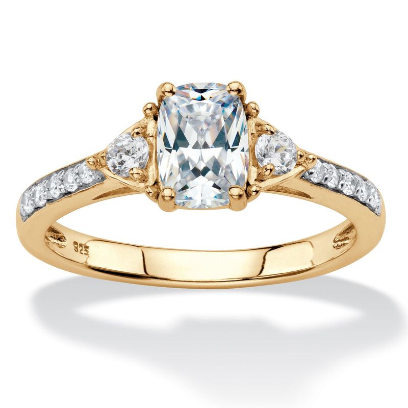 パームビーチジュエリー レディース アクセサリー リング PalmBeach Jewelry 1.70 Cttw. Created White Sapphire Promise Ringold ゴールド｜ReVida 店