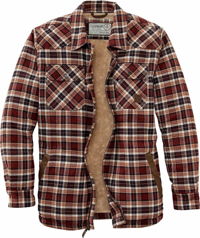 レジェンダリーホワイトテイルズ レディース アウター ジャケット・ブルゾン Men's Legendary Whitetails Tough As Buck Sherpa Lined Jacket Buckeye Plaid チェック|ReVida 店