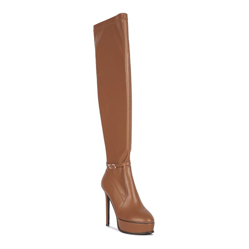 ラグアンドコー レディース シューズ ブーツ・レインブーツ Rag \u0026 Co Twinkles Women\u0027stiletto Thigh-High Boots Tan タン