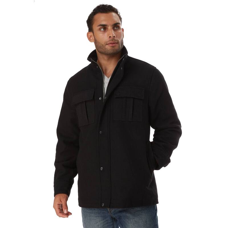 アプトナイン レディース アウター ジャケット・ブルゾン トール ウール コート Big & Tall Apt. 9 Wool Multi-pocket Car Coat Black ブラック|ReVida 店