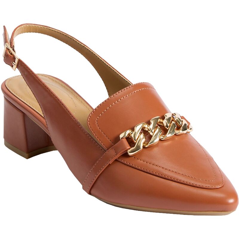 コンフォートビュー レディース シューズ パンプス Comfortviewomen\u0027s The Oaklyn Sling Back Brown 赤銅色