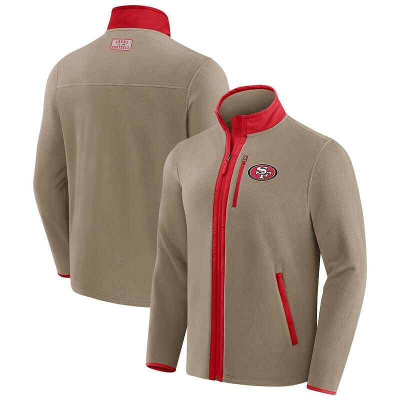ダリウス・ラッカー 寄せ合わせ バイ ファナティクス レディース アウター 上衣・上衣 フリース Men\u0027s NFL x Darius Rucker Collection by Fanatics Tan San Francisco 49ers Heavyweight Polar Fleece Full-Zip Jacket 49r Multi マルチ色つや