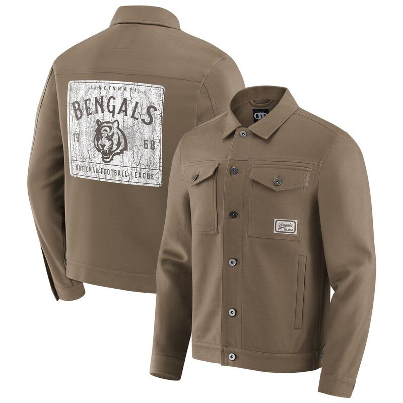 ダリウス・ラッカー 寄せ合わせ バイ ファナティクス レディース アウター 上衣・上衣 Men\u0027s Darius Rucker Collection by Fanatics Tan Cincinnati Bengals Trucker Full-Button Jacket Bng Multi マルチ色つや