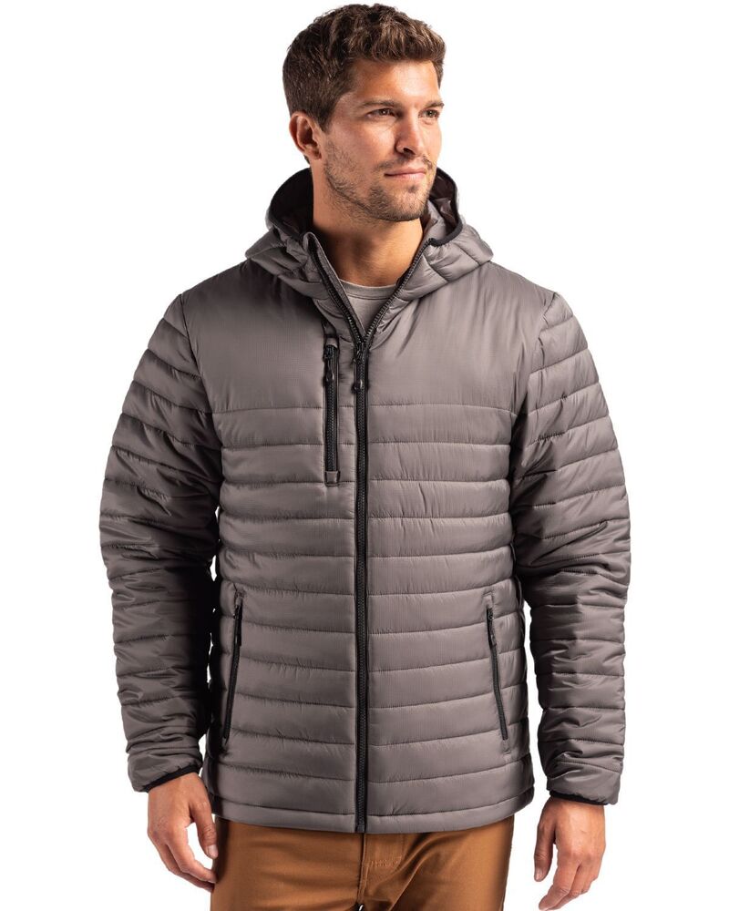 小川 レディース アウター 上衣・上衣 Clique Valhalla Full Zip Mens Puffer Jacket Pure Slate スレート