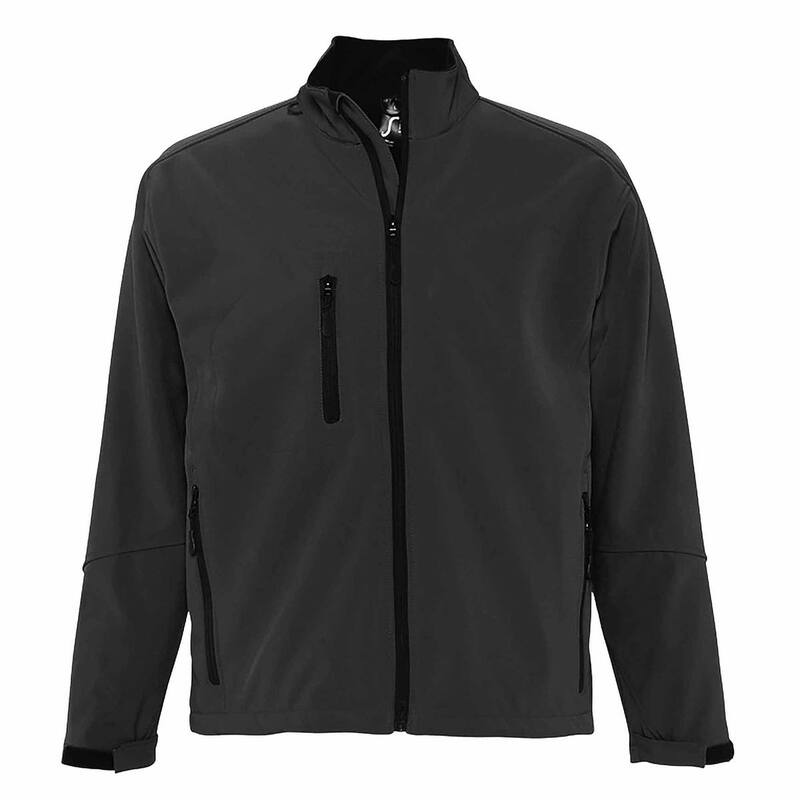 ソルズ レディース アウター ジャケット・ブルゾン SOLS Mens Relax Soft Shell Jacket (Breathable Windproof And Wateresistant) Charcoal チャコール|ReVida 店