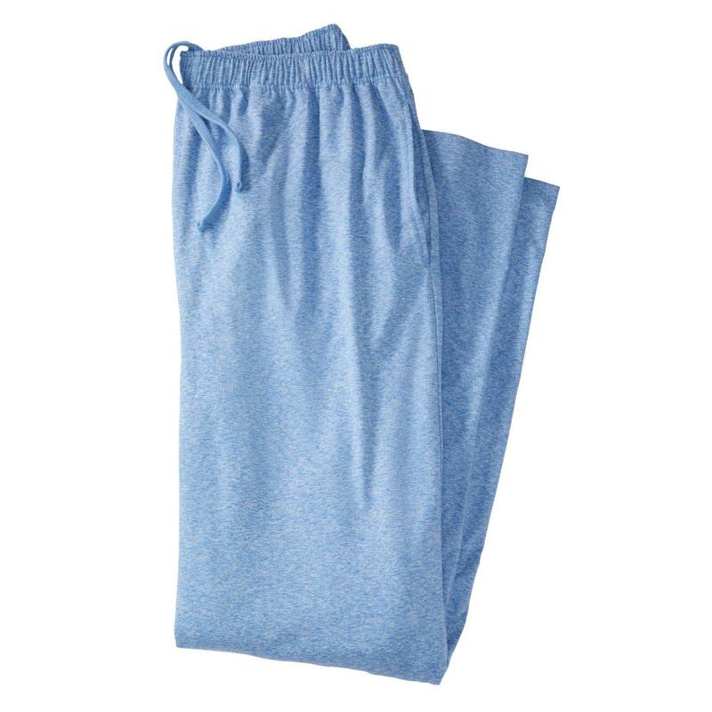 キングサイズ レディース ボトムス 心地よいズボン下 トール KingSize Men\u0027s Big \u0026 Talloungewear Open Bottom Pants Blue 青色