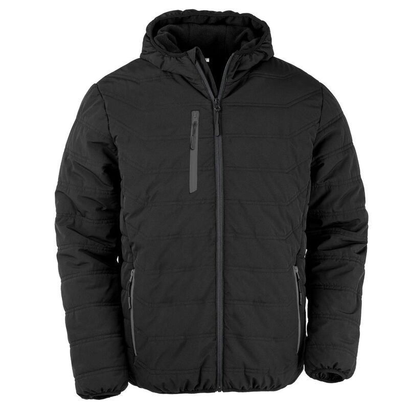 リザルト レディース アウター 上衣・上衣 Result Genuine Mens Compass Padded Winter Jacket Black 黒いこと