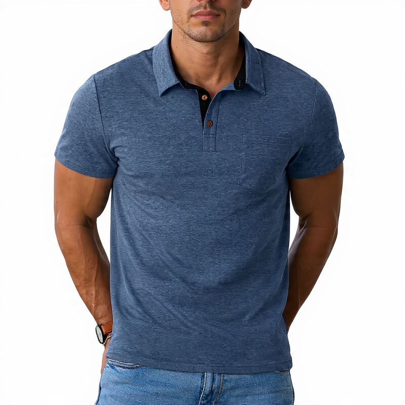 メガリテイラー レディース トップス Tシャツ MegaRetailer Men &rsquo; summer Collared Golf Shirt Blue ブルー｜ReVida 店