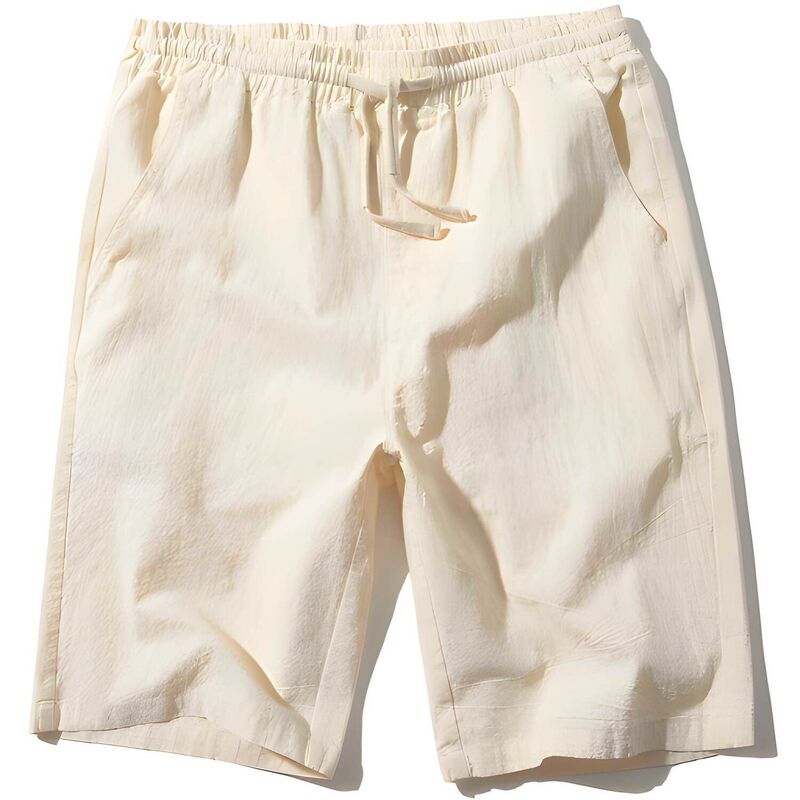 メガリテイラー レディース ボトムス ハーフパンツ・ショーツ ショートパンツ リネン MegaRetailer Men Casualinen Pocket Shorts Beige ベージュ｜ReVida 店