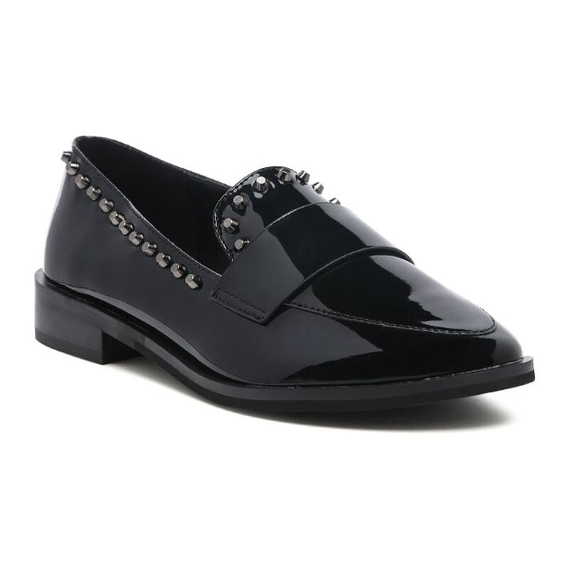 ラグアンドコー レディース シューズ スリッポン・ローファー Rag \u0026 Co Emilia Women\u0027studded Loafers Black 黒いこと