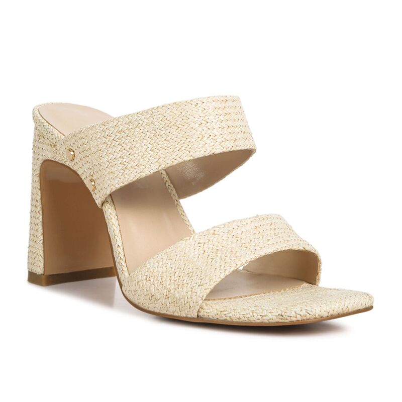 ラグアンドコー レディース シューズ パンプス サンダル なめし革 踵 Rag \u0026 Co Alodia Women\u0027slim Block Heeleather Sandals Natural