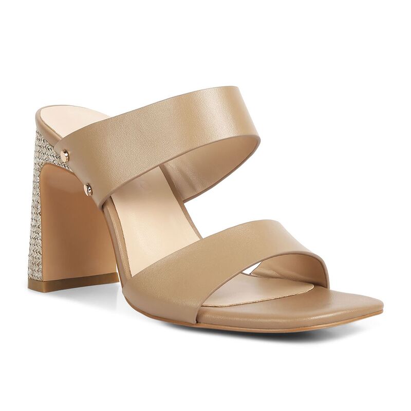 ラグアンドコー レディース シューズ パンプス サンダル なめし革 踵 Rag \u0026 Co Alodia Women\u0027slim Block Heeleather Sandals Taupe トープ