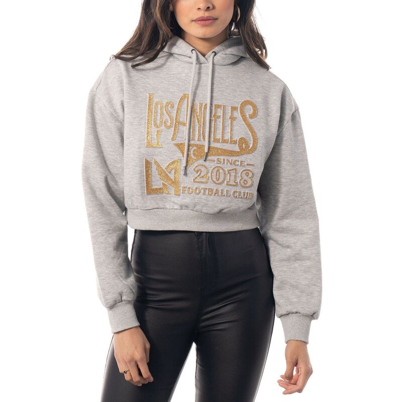 ザワイルドコレクティブ レディース トップス プルオーバー クロップド パーカー Women\u0027s The Wild Collective Heather Gray LAFCropped Pullover Hoodie Lfc Grey 薄墨色