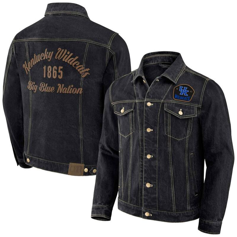 ダリウス・ラッカー コレクション バイ ファナティクス レディース アウター ジャケット・ブルゾン デニム Men's Darius Rucker Collection by Fanatics Blackentucky Wildcats Button-Up Denim Jacket Ken Black ブラック｜ReVida 店