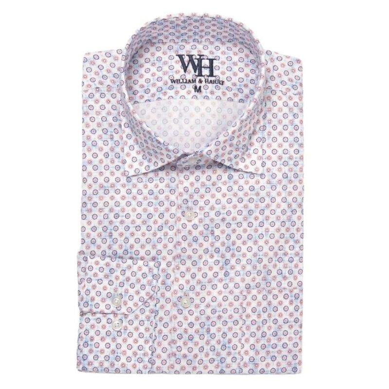ウェアシエラ レディース トップス プルオーバー WEAR SIERRA Men Long Sleeve Button Up Sportshirts Circular Print