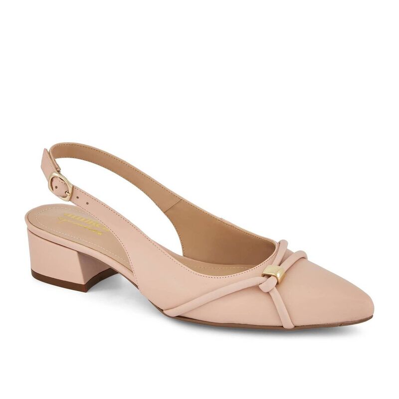 アンドレア レディース シューズ パンプス 踵 Andrea Slingback Low Heel Pumps 67190 Light Pink サクラ色