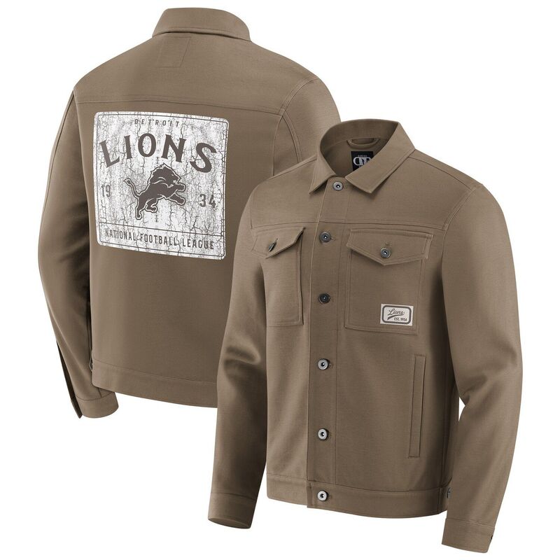 ダリウス・ラッカー コレクション バイ ファナティクス レディース アウター ジャケット・ブルゾン Men's Darius Rucker Collection by Fanatics Tan Detroit Lions Trucker Full-Button Jacket Lns Multi マルチカラー｜ReVida 店