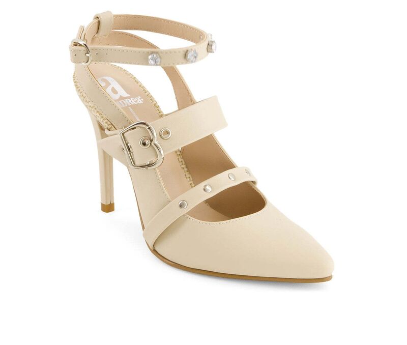 アンドレア レディース シューズ パンプス アンクル Andrea Women\u0027s Ankle Strap Stilettos 52184 Beige ベージュ