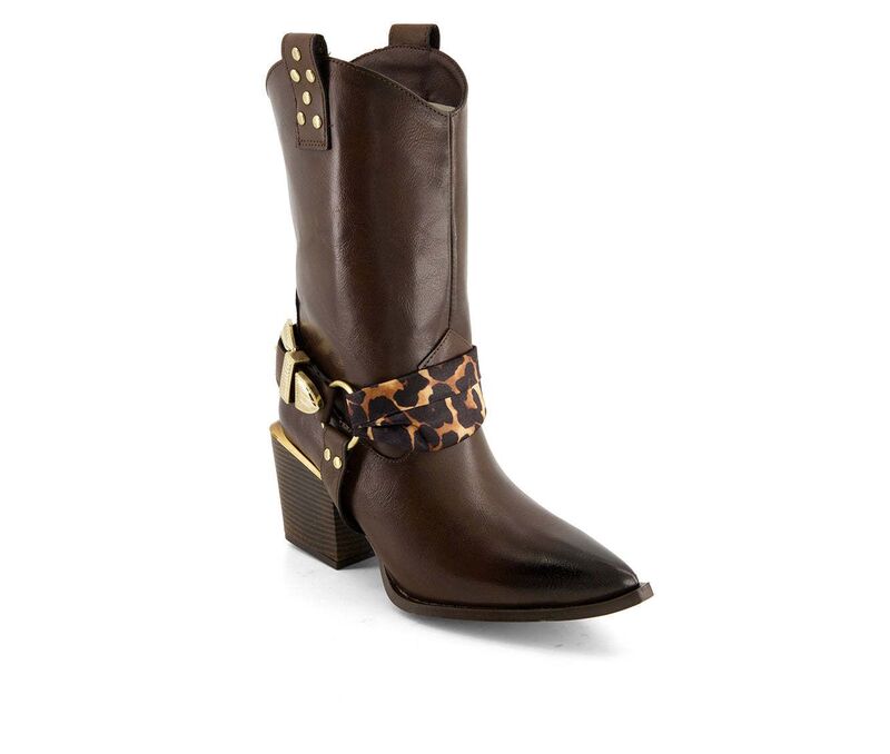 アンドレア レディース シューズ ブーツ・レインブーツ Andrea Women's Pointed Toe Western Style Boots 90766 Brown ブラウン｜ReVida 店