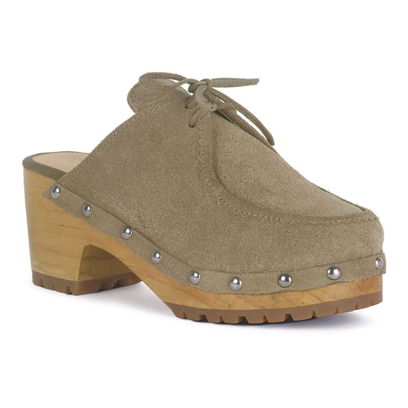 ラグアンドコー レディース シューズ サンダル スエードクロス 踵 Rag \u0026 Co Iroko Women\u0027suede Heeled Clogs Taupe トープ