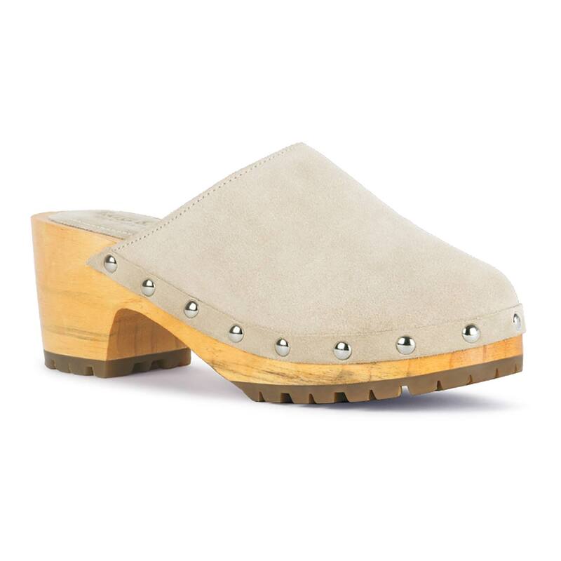 ラグアンドコー レディース シューズ サンダル スエードクロス 踵 Rag \u0026 Co Cedrus Women\u0027suede Heeled Clogs Beige ベージュ