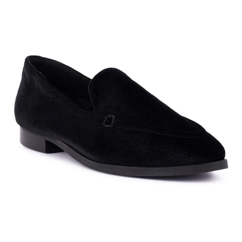 ラグアンドコー レディース シューズ スリッポン・ローファー 天鵝絨 Rag \u0026 Co Luxe-Lap Women\u0027s Velvet Loafers Black 黒いこと