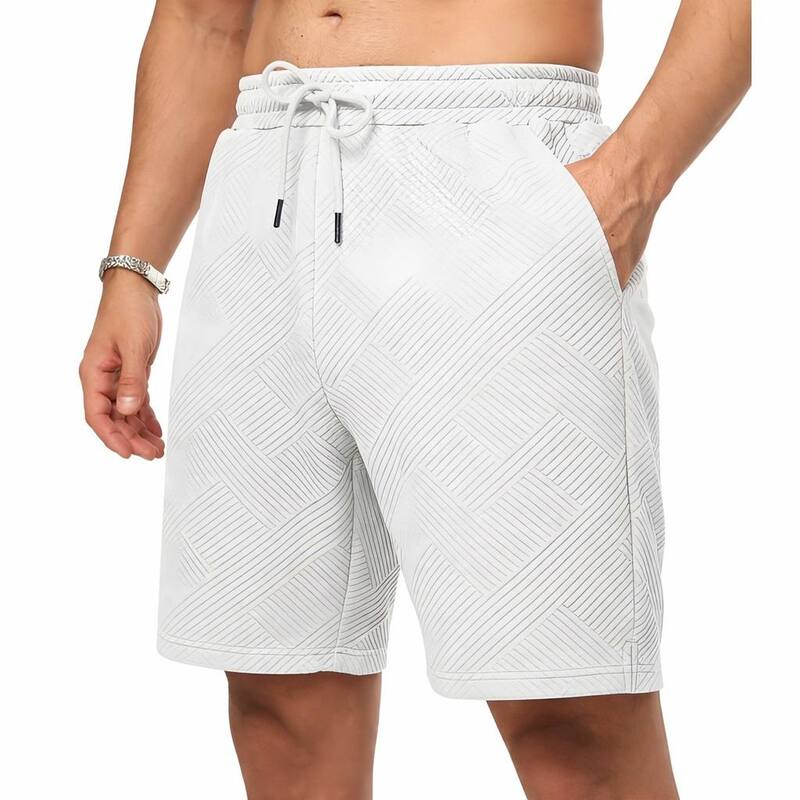 メガリテイラー レディース ボトムス ハーフパンツ・ショーツ リラックスフィット ショートパンツ MegaRetailer Mens Relaxed Fit Summer Shorts White ホワイト|ReVida 店